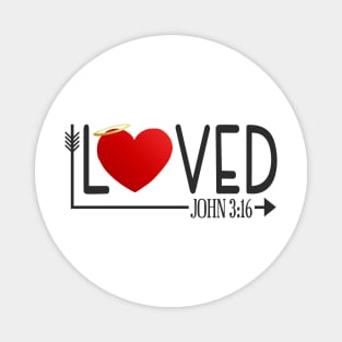 Inspirational Loved Bible Verse Valentine's Day Quote Magnet